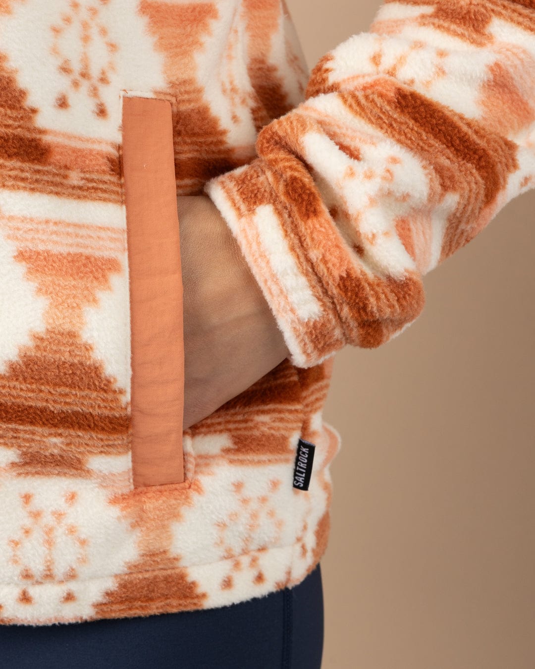 Portis - Womens Microfibre Zip Fleece - Orange