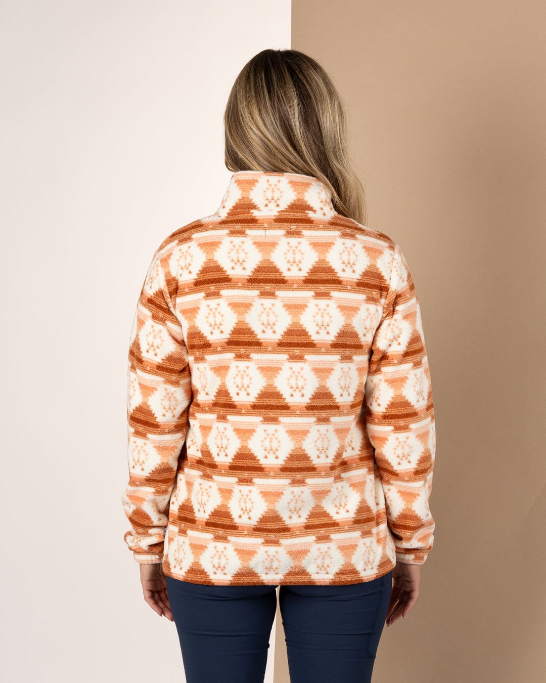 Portis - Womens Microfibre Zip Fleece - Orange