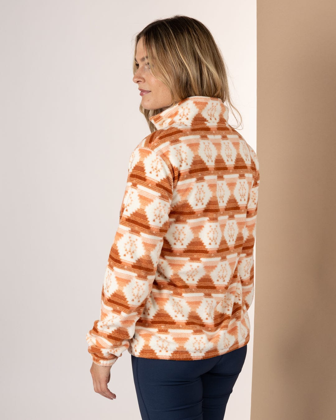 Portis - Womens Microfibre Zip Fleece - Orange