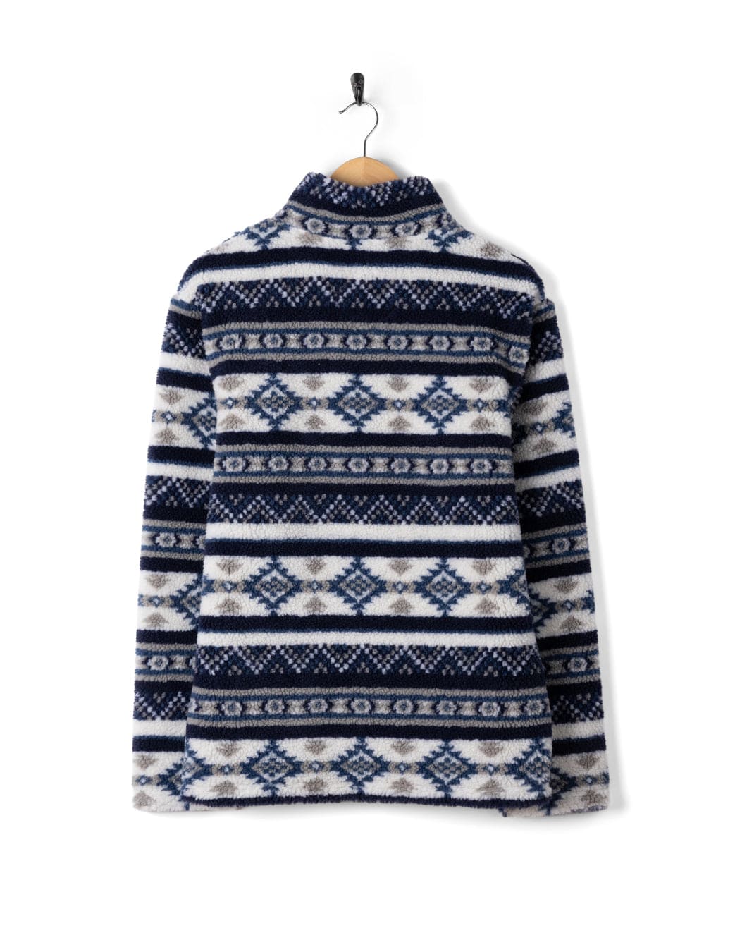 Morgan - Mens 1/4 Neck Borg Fleece - Blue