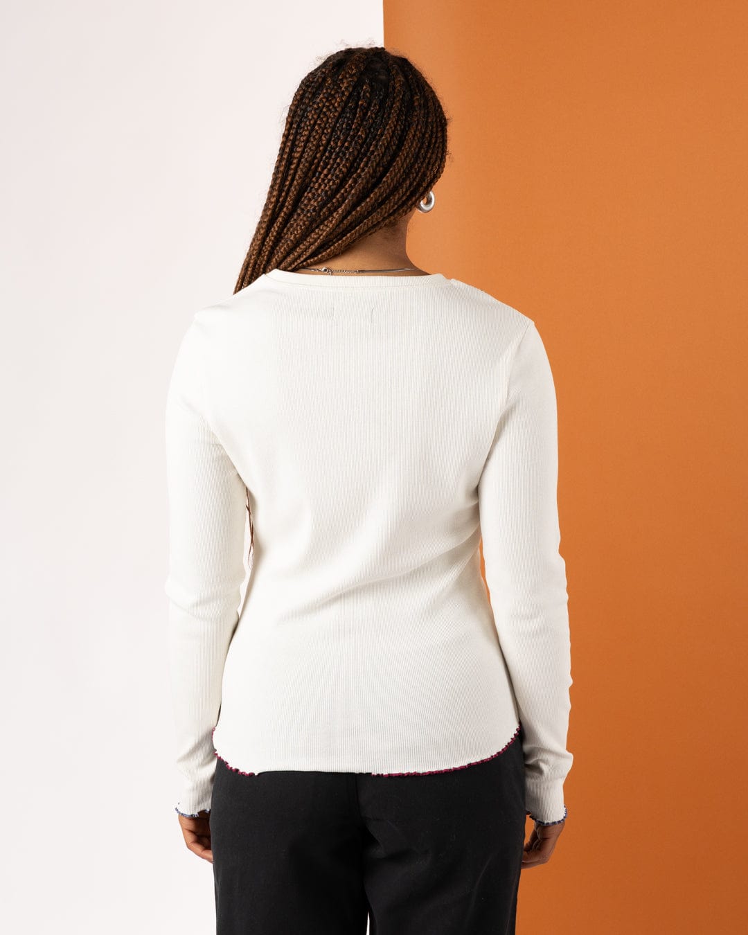 Dixie - Womens Long Sleeve T-Shirt - Cream