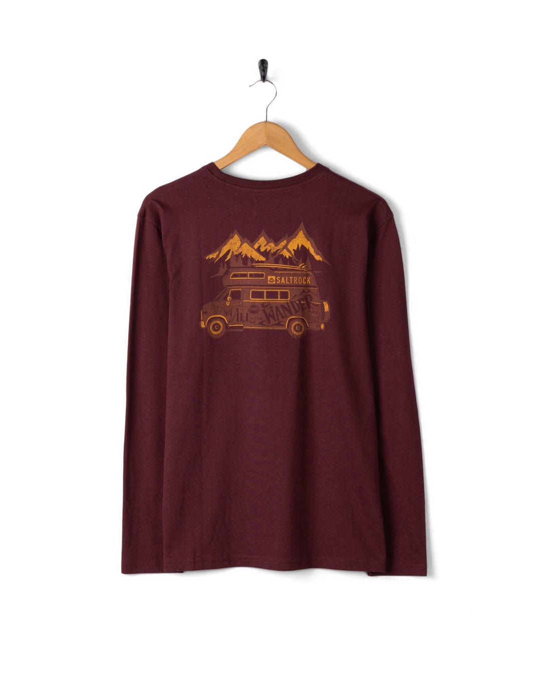 Lost Van - Mens Long Sleeve T-Shirt - Dark Purple