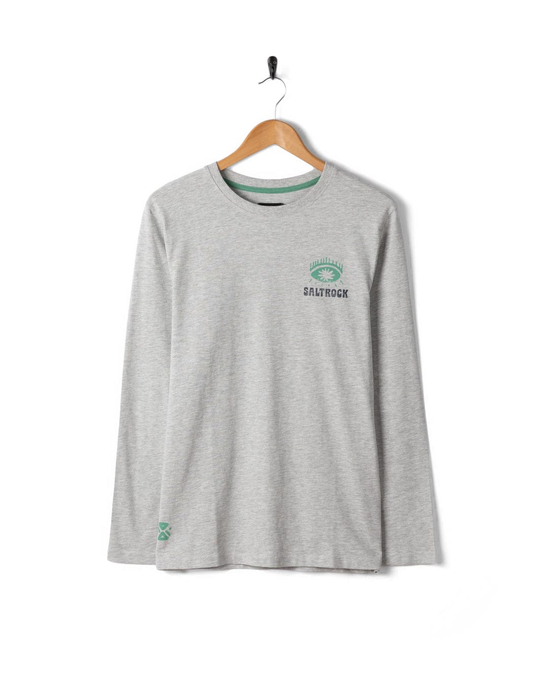 Block Icons Gradient - Mens Long Sleeve T-Shirt - Grey