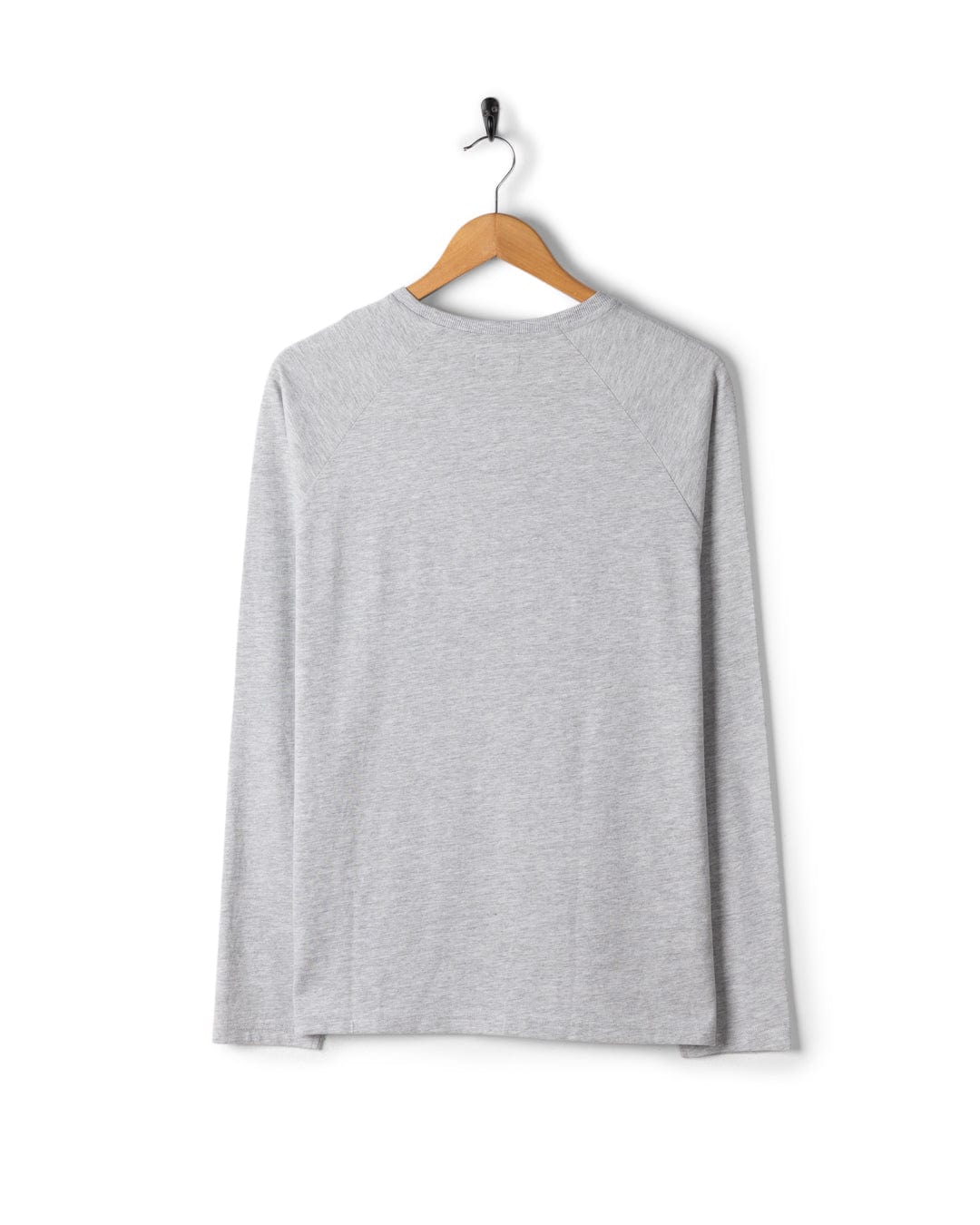 Torn Stripe - Mens Long Sleeve T-Shirt - Grey