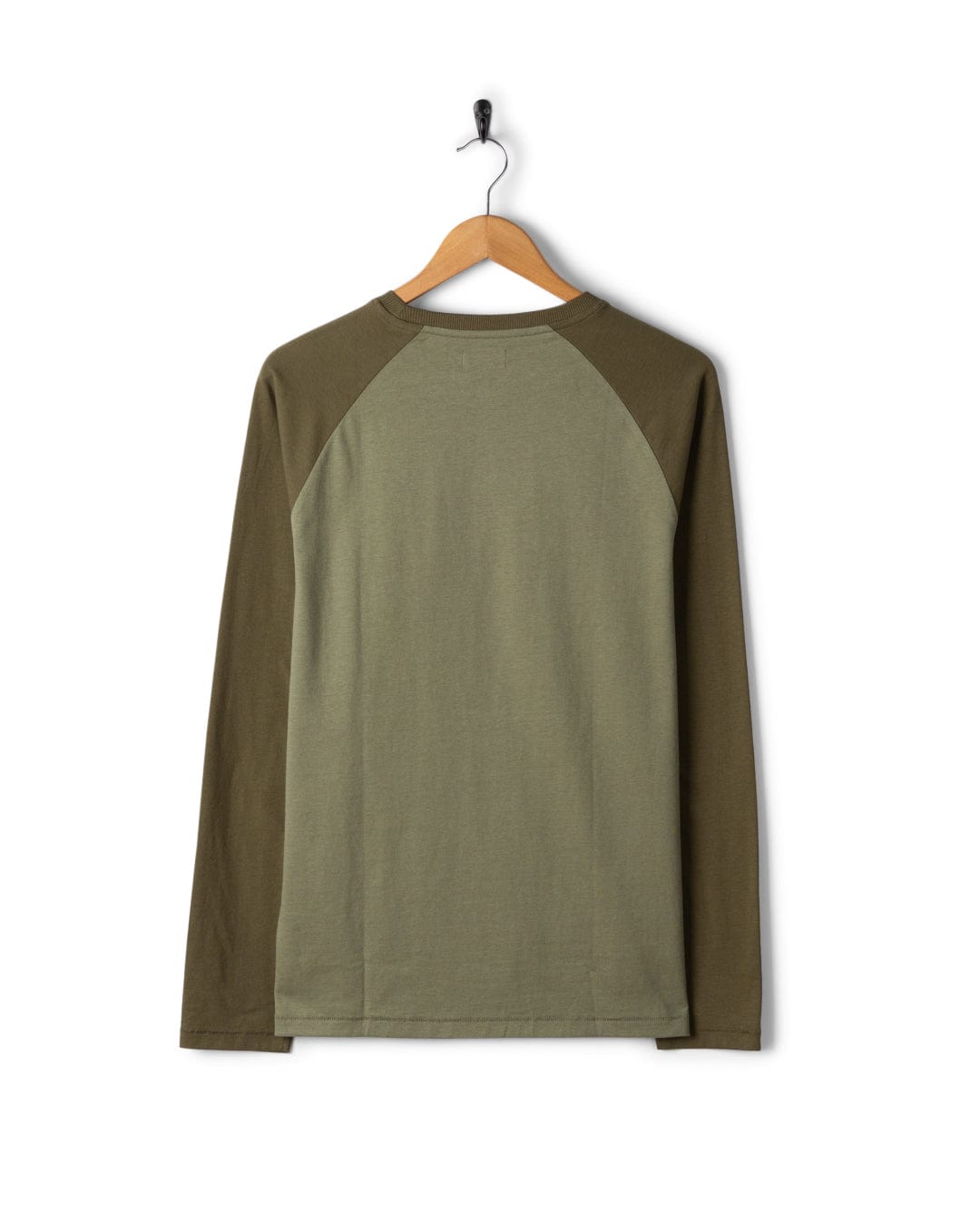 Torn Stripe - Mens Long Sleeve T-Shirt - Green