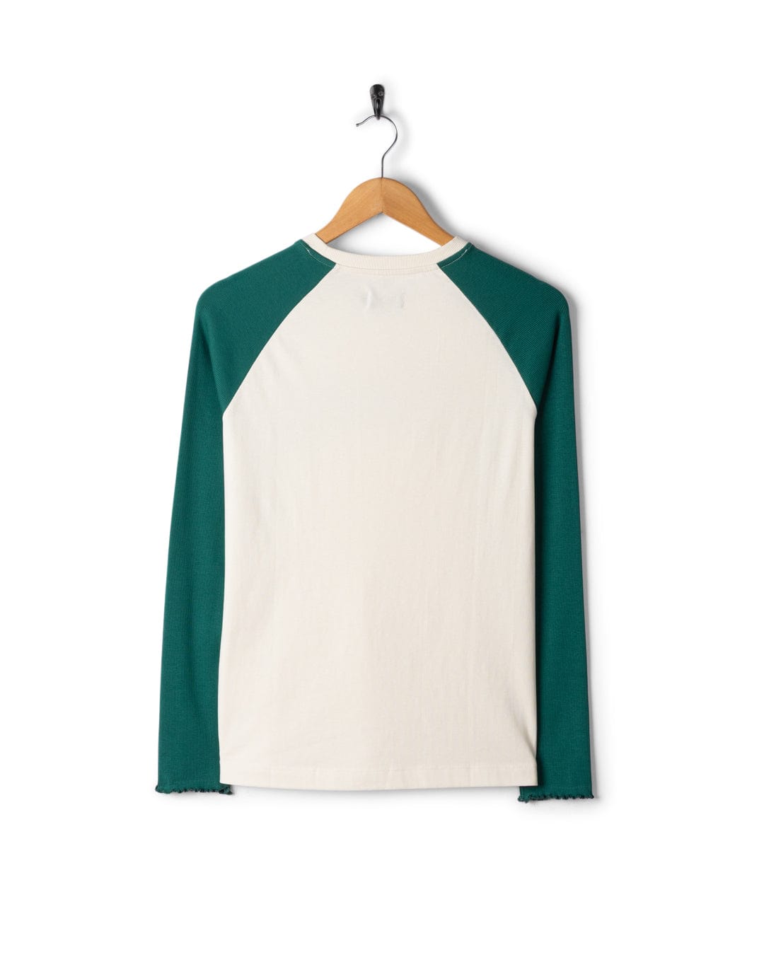 Trader Ditsy - Womens Long Sleeve T-Shirt - Teal