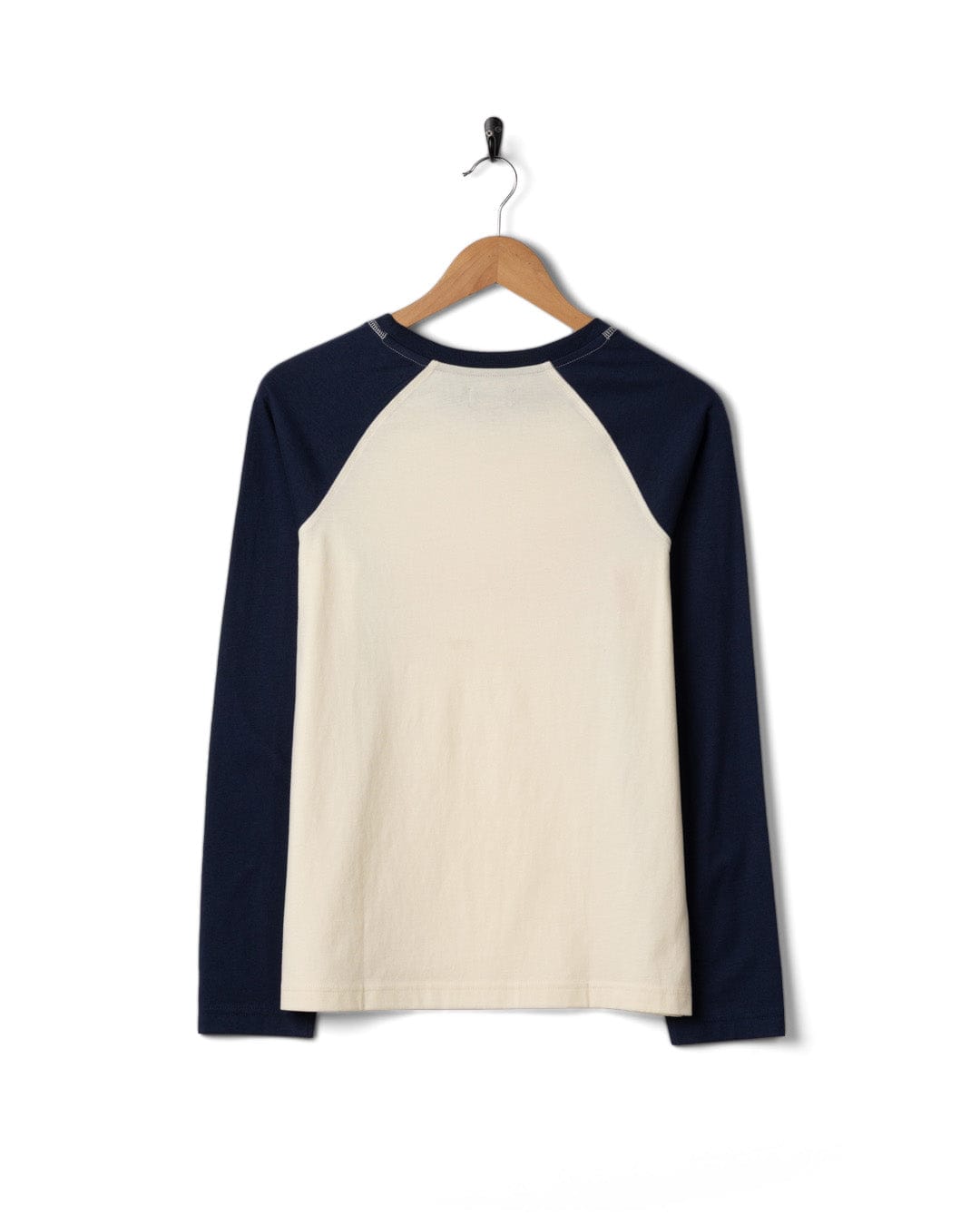 Golden Hour Womens Long Sleeve Raglan T-Shirt in Cream