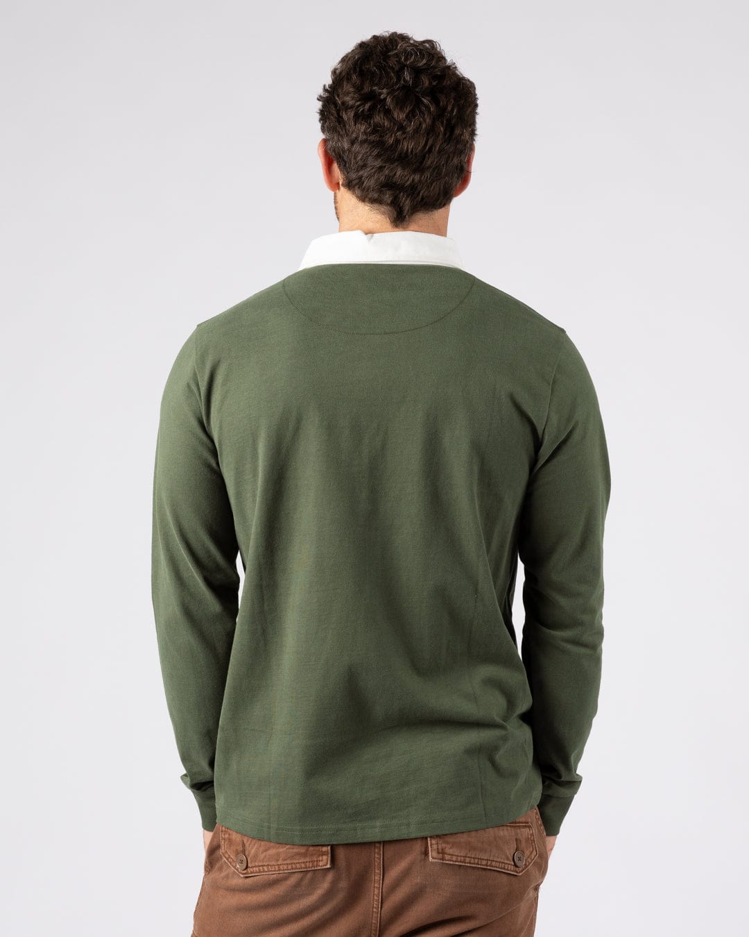 Rugby Field Notes - Mens Long Sleeve T-Shirt - Dark Green