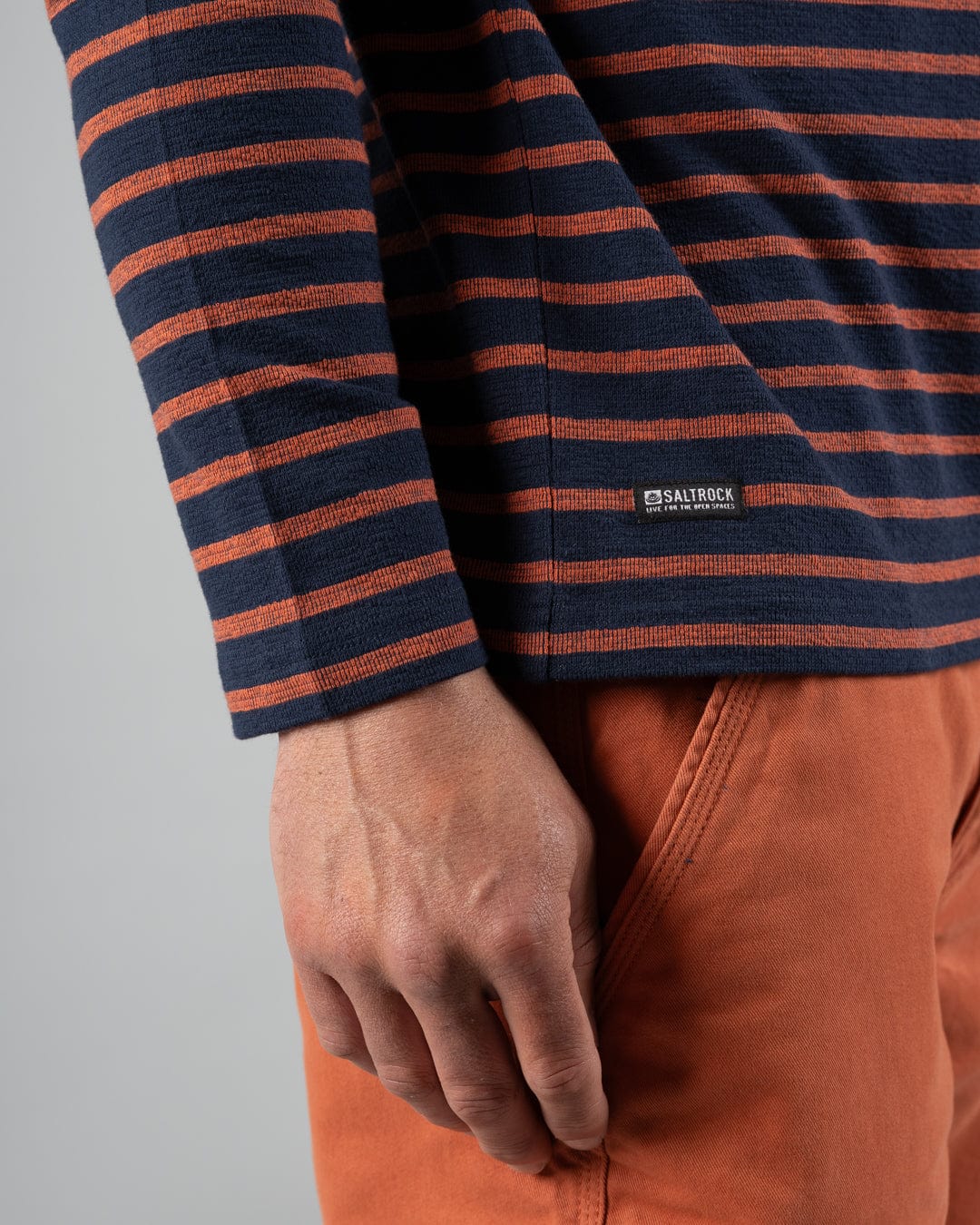 Noel - Knitted Long Sleeve T-Shirt - Blue/Red