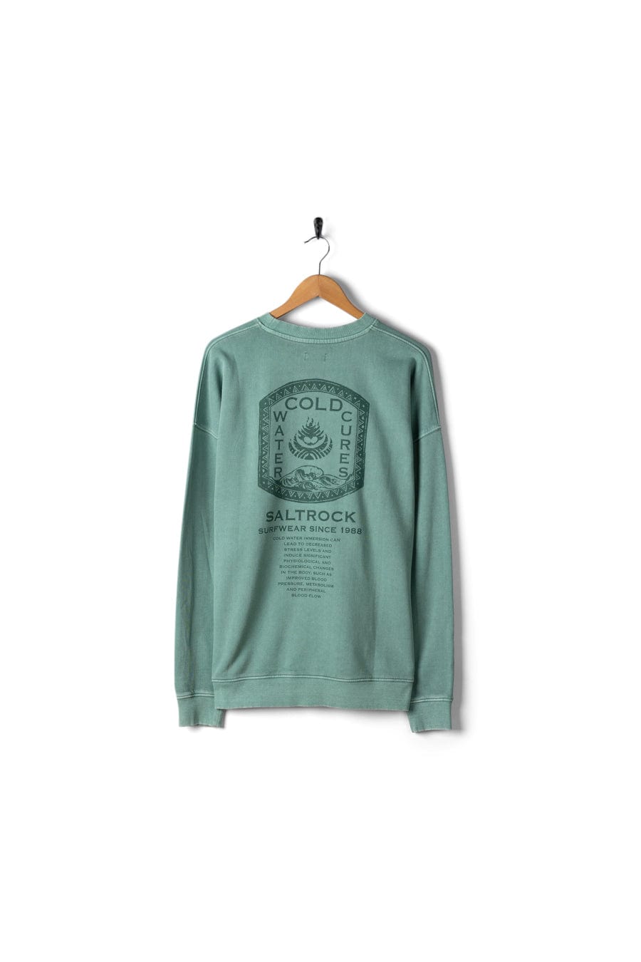 Cold Water Cures - Mens Oversized Sweatshirt - Green - AW25