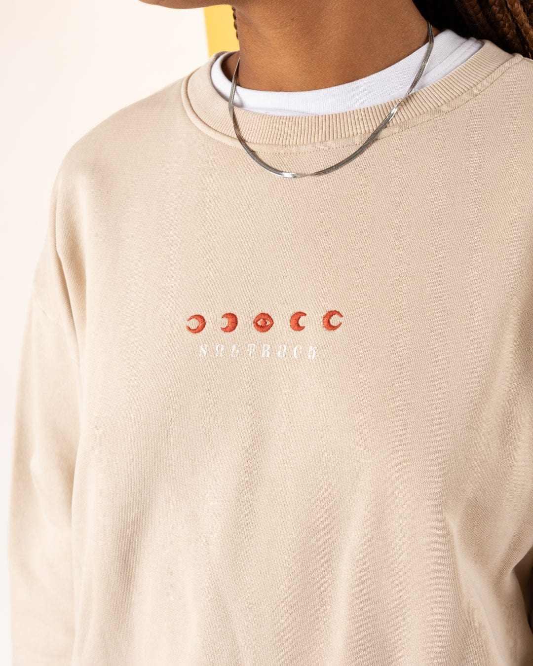 Charmer - Womens Oversized Sweat Shirt - Light Brown