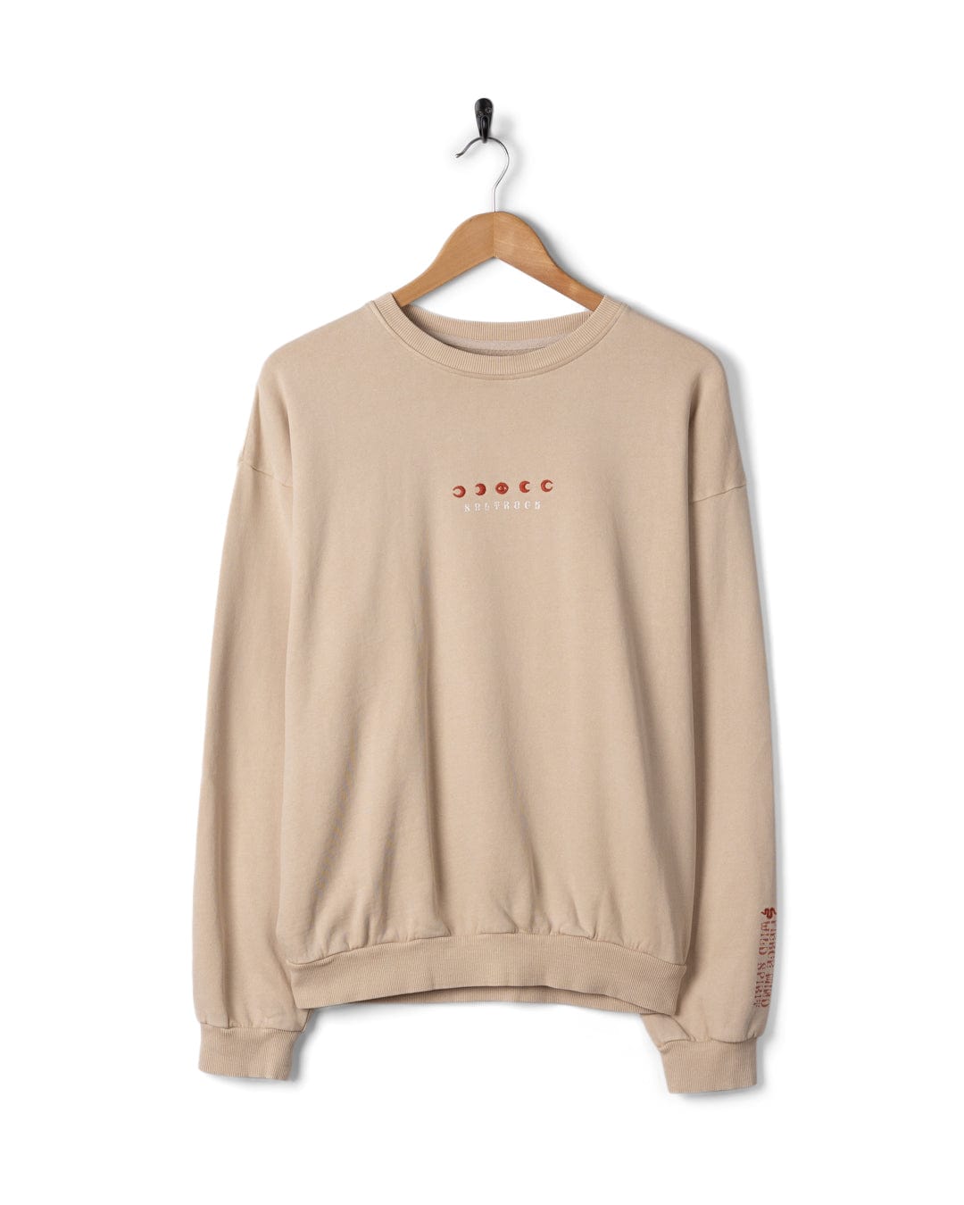Charmer - Womens Oversized Sweat Shirt - Light Brown