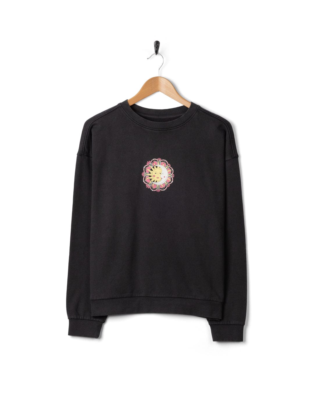 Midnight - Womens Oversized Sweatshirt - Dark Grey