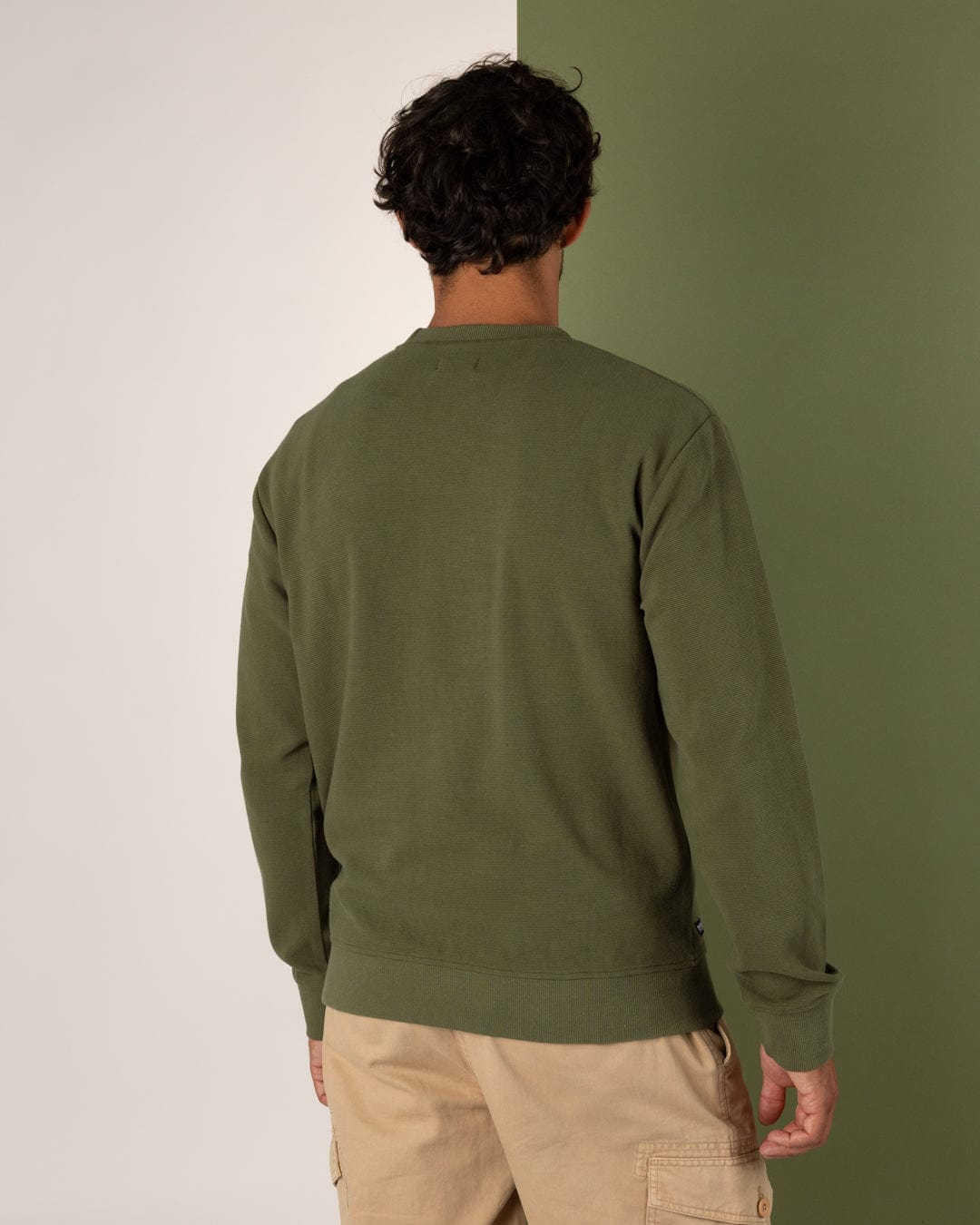 Yin Yang Sun - Mens Sweatshirt - Green
