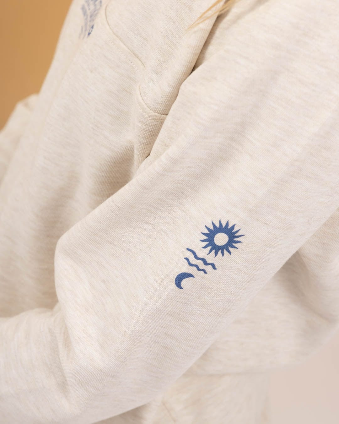 Dawn - Womens 1/4 Neck Sweat Top - Cream