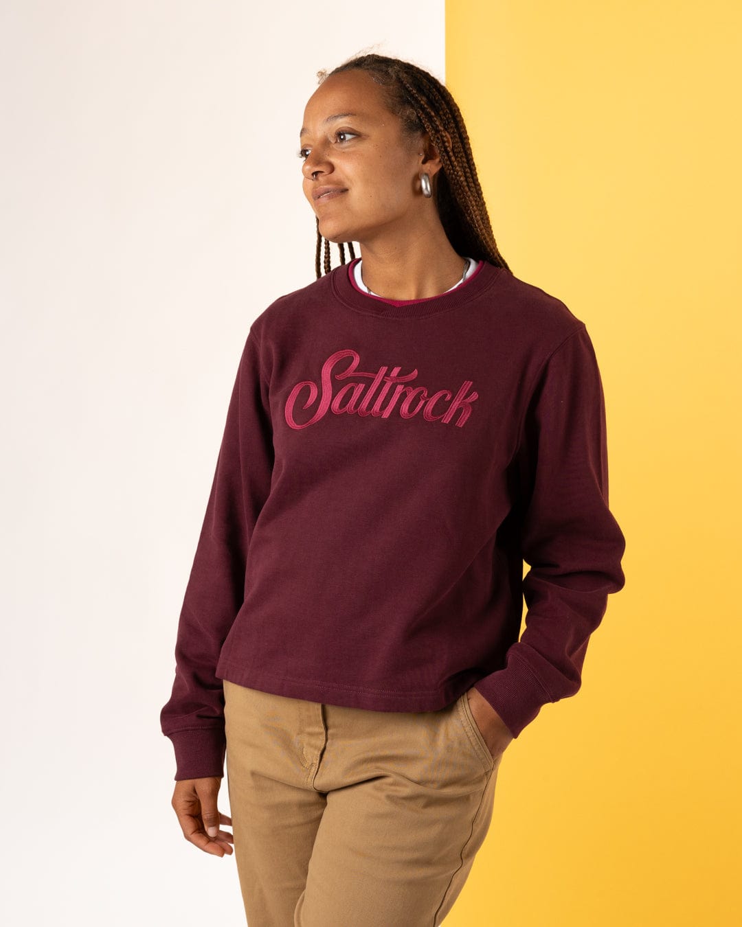 Trader - Womens Sweat Shirt - Purple