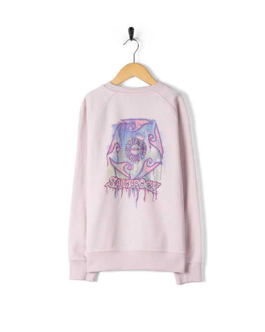 Wave Running - Kids Sweatshirt - Purple