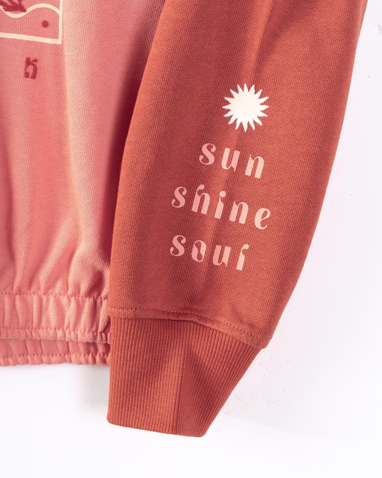 Sunshine Soul - Kids Oversized Sweatshirt - Coral
