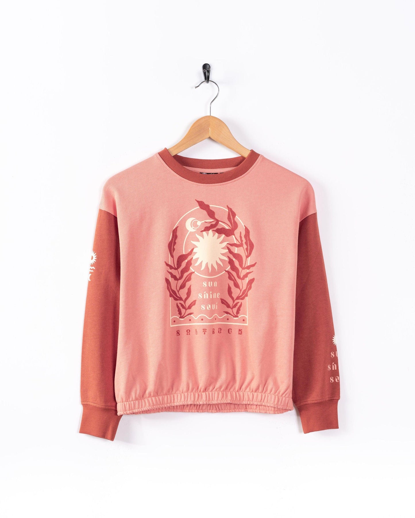Sunshine Soul - Kids Oversized Sweatshirt - Coral
