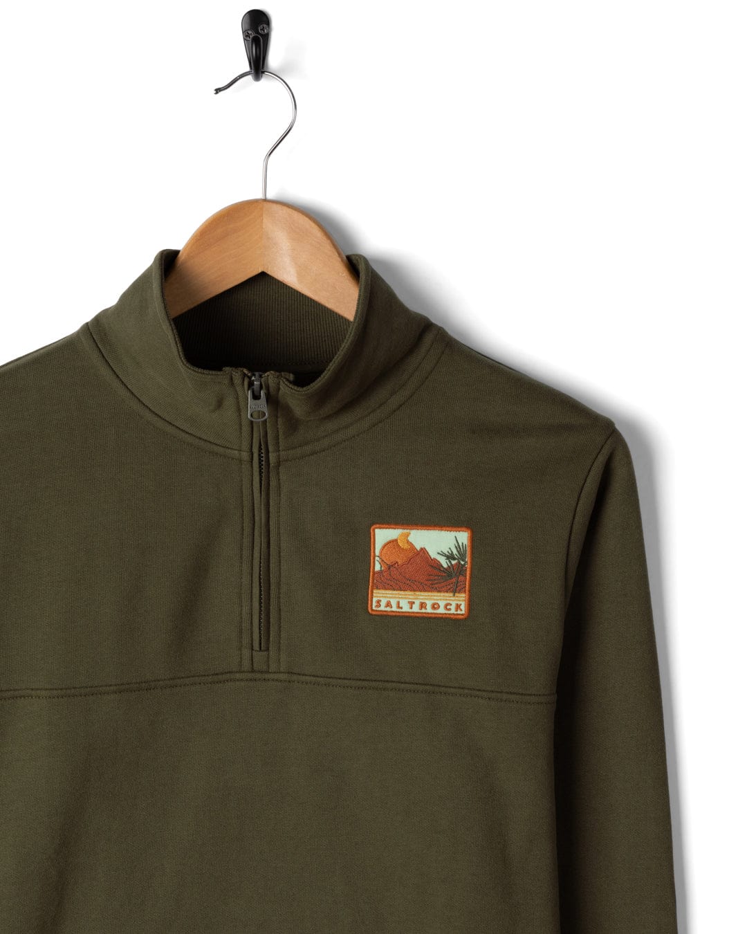 Fay - Womens 1/4 Neck Sweatshirt - Green