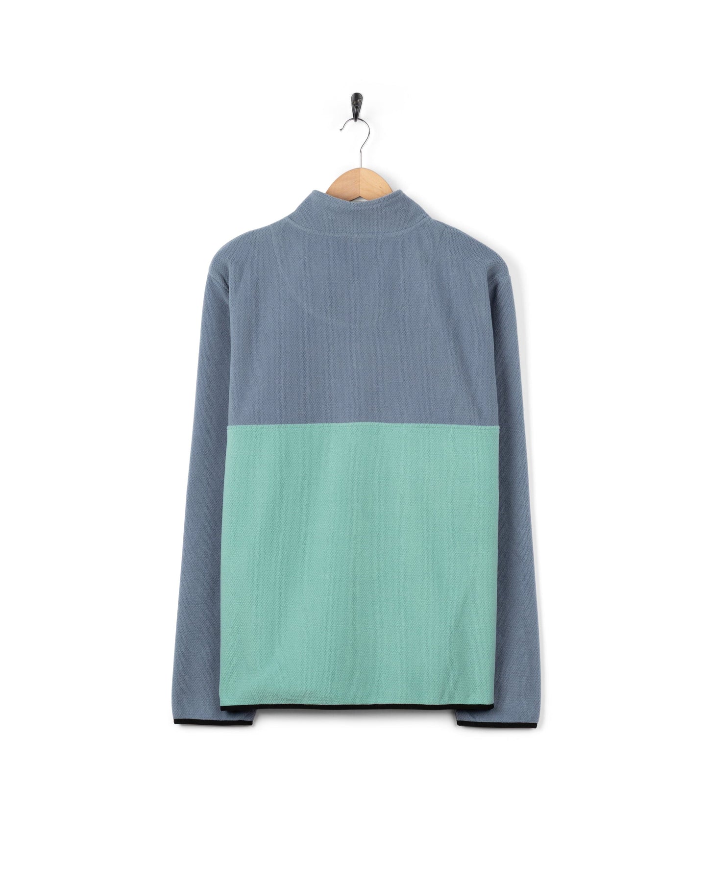 Zaki - Mens 1/4 Neck Fleece - Blue