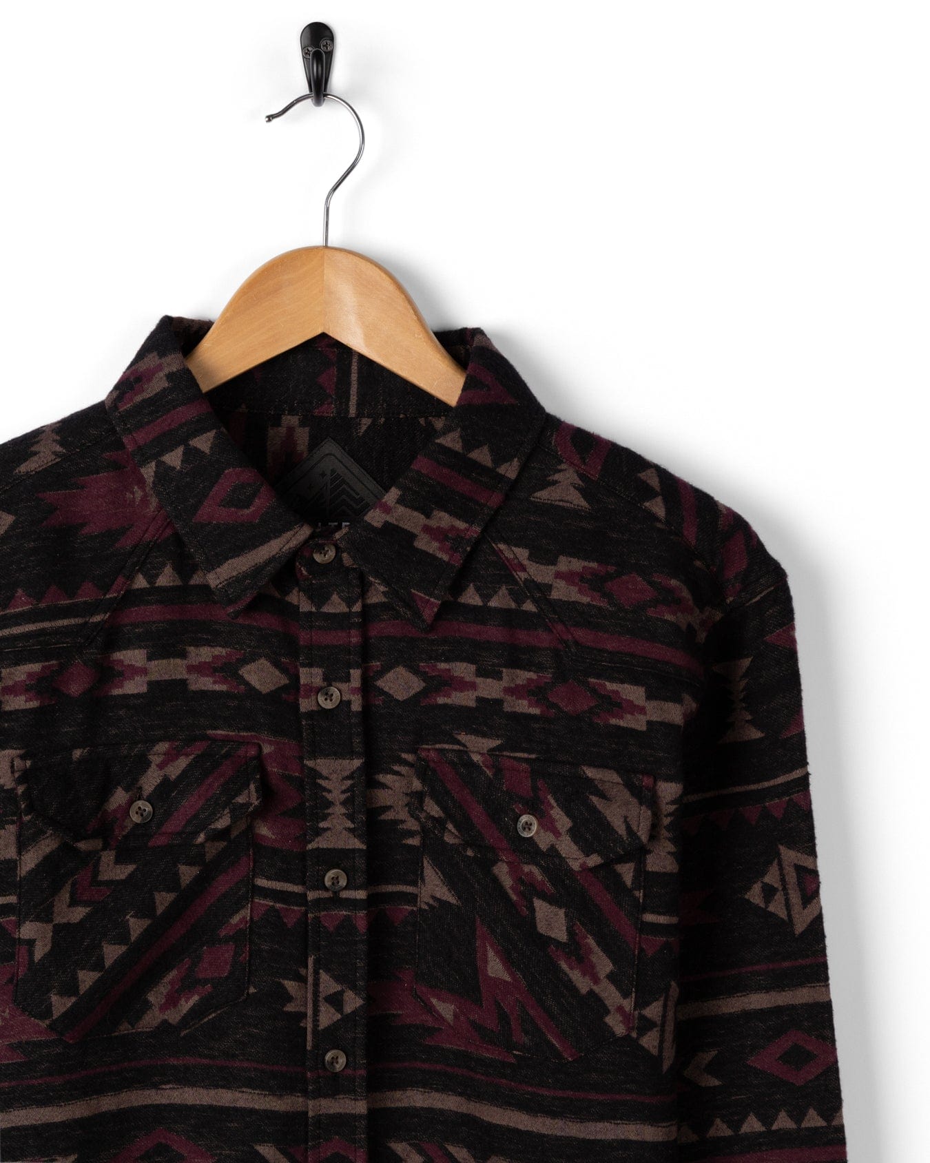 Asher - Mens Jacquard Shirt - Grey/Purple