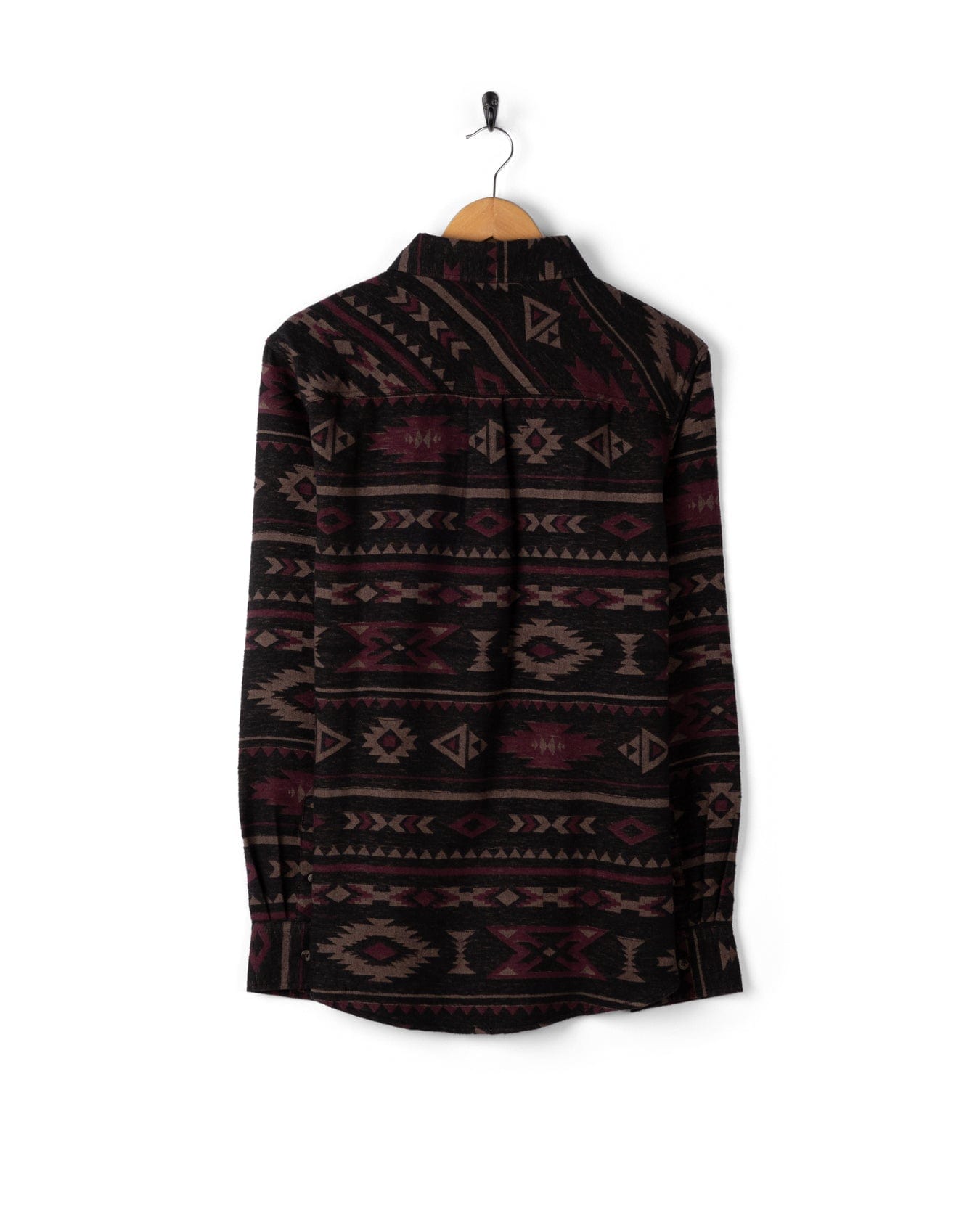 Asher - Mens Jacquard Shirt - Grey/Purple