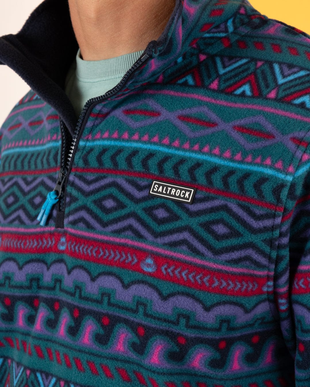 Treehouse - Mens 1/4 Neck Fleece - Purple