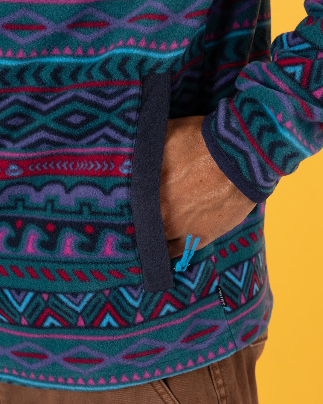 Treehouse - Mens 1/4 Neck Fleece - Purple