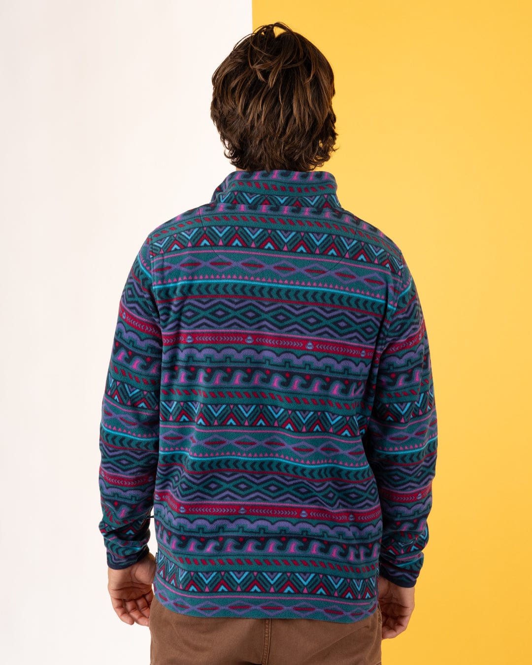 Treehouse - Mens 1/4 Neck Fleece - Purple