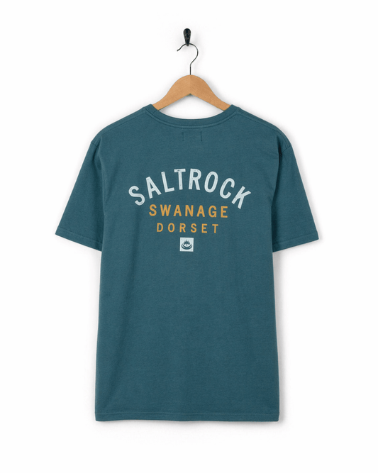 Location Swanage Mens T-Shirt in Teal