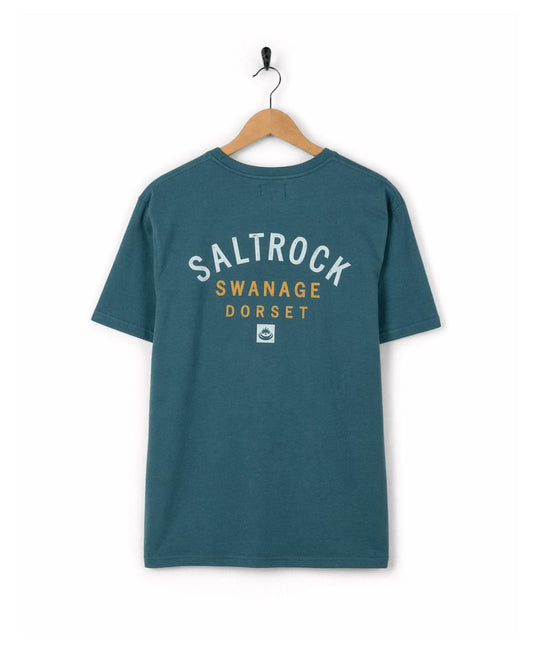 Swanage Location Mens T-Shirt In Teal