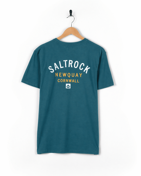 Location Newquay Mens T-Shirt in Teal