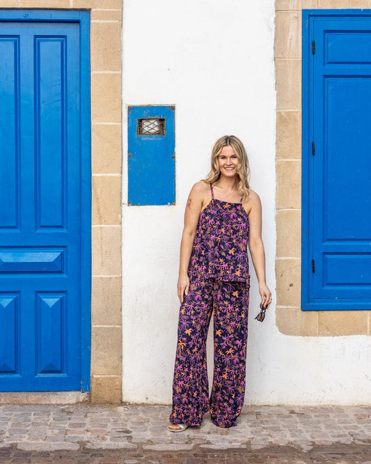 Acapulco - Womens Lightweight Wide Leg Trousers - Multi