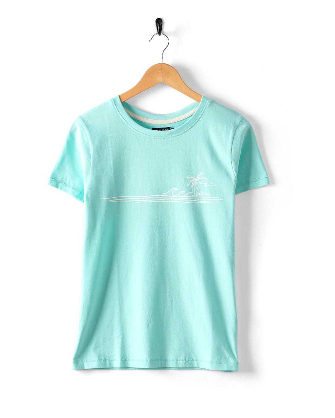 Ocean Stripe - Womens Short Sleeve T-Shirt - Blue