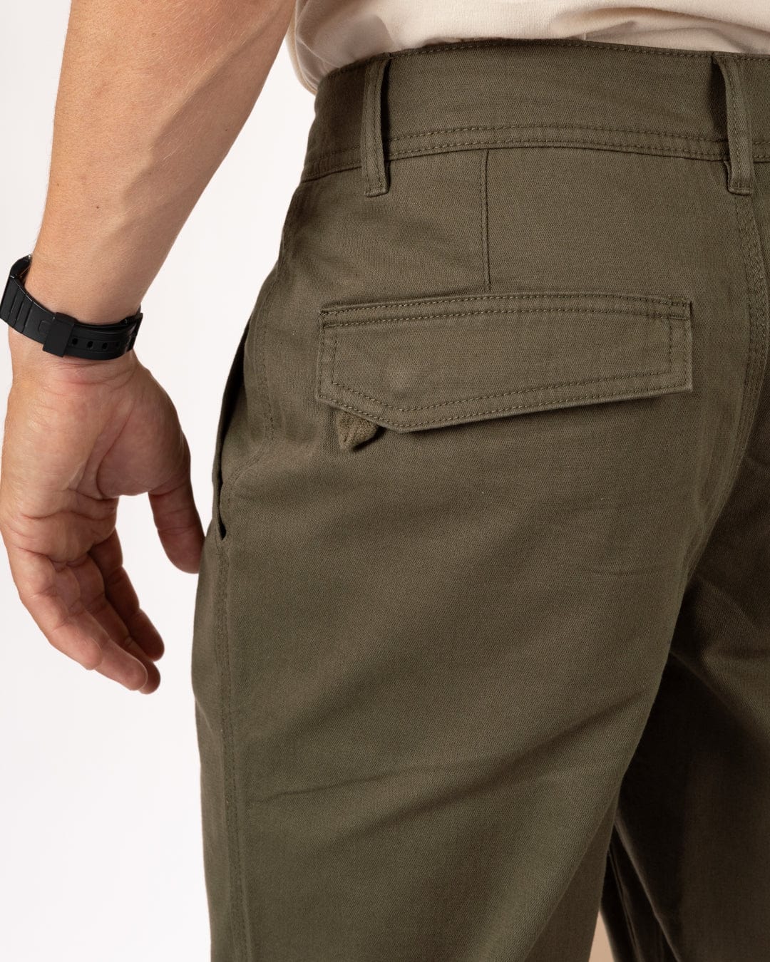 Marloes - Mens Chino Trousers - Green