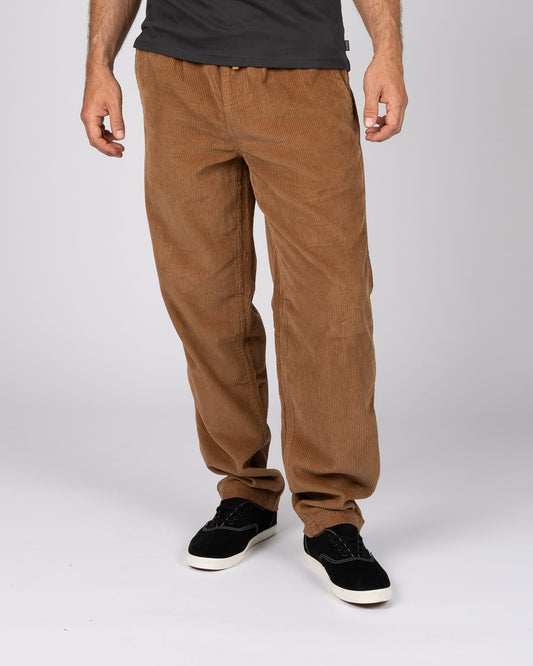 Orlando Mens Cord Trousers in Brown
