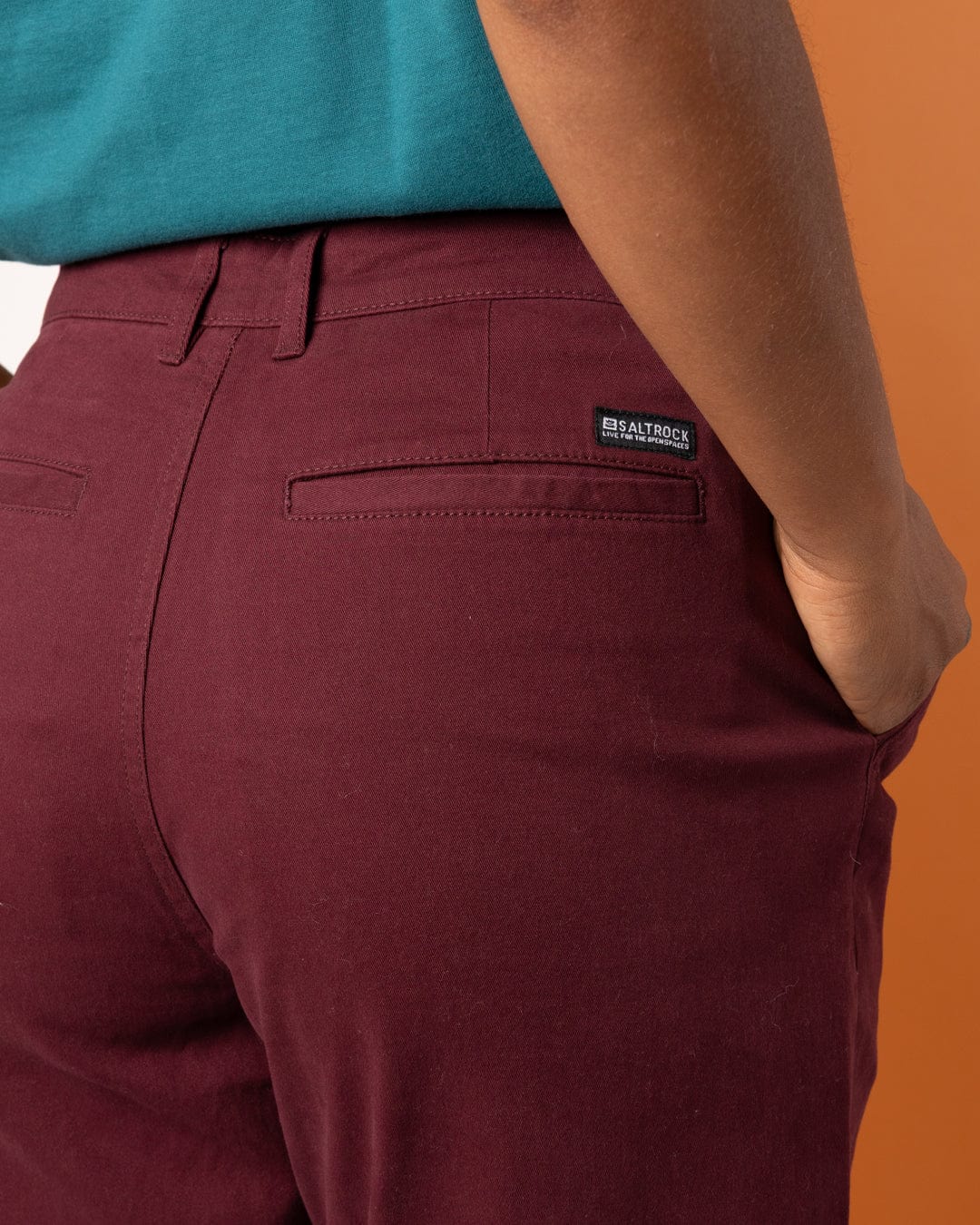 Mara - Womens Chino - Dark Purple