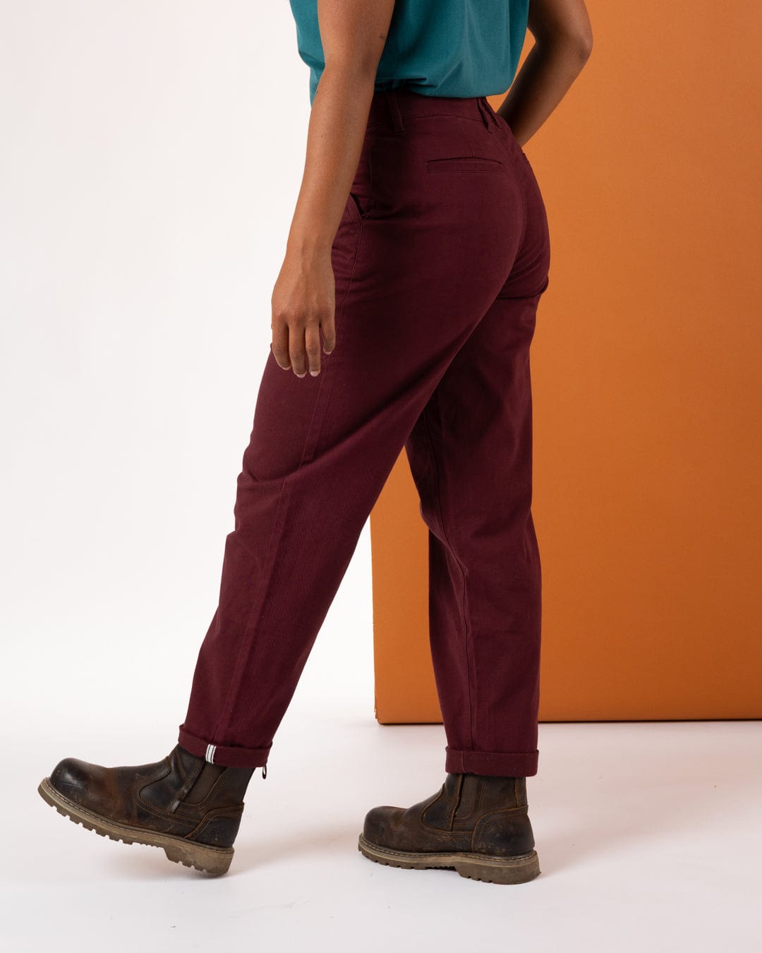Mara - Womens Chino - Dark Purple