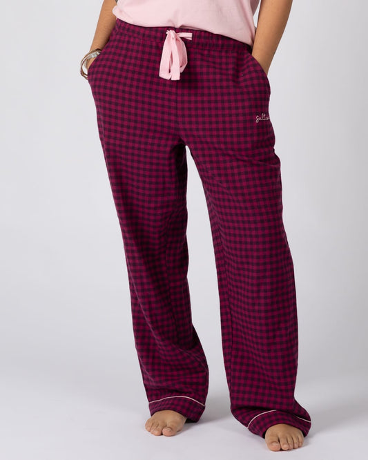Blair Womens Flannel Pyjama Bottoms in Pink