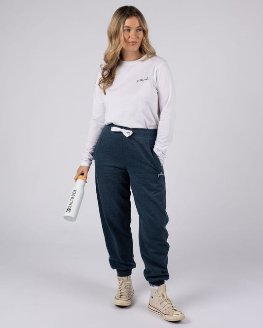 Essential Womens Joggers in Blue Marl