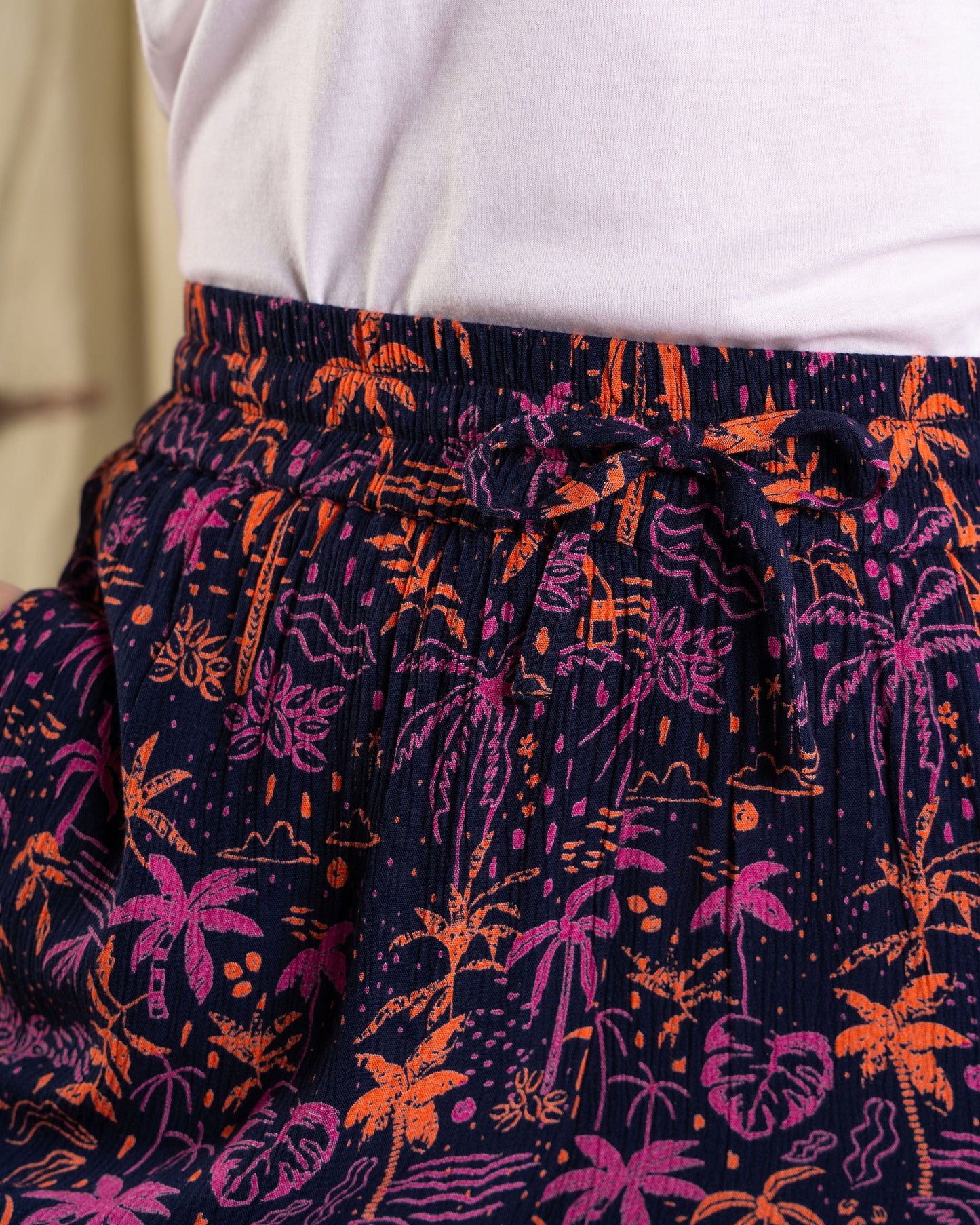 Acapulco - Womens Lightweight Wide Leg Trousers - Multi