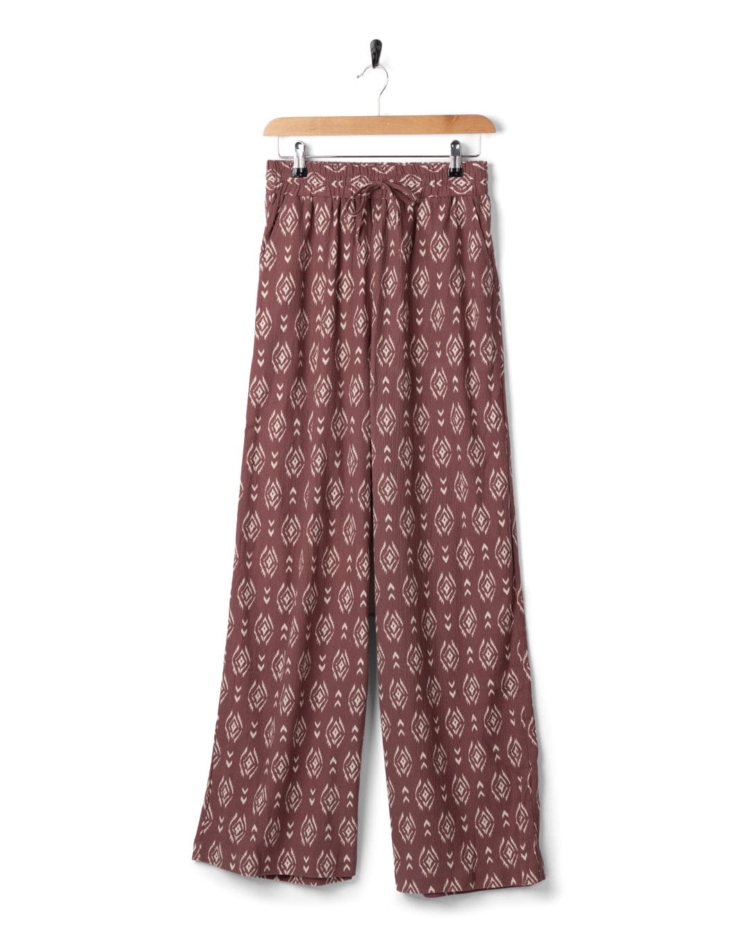 Eda Womens Woven Trouser in Dark Pink