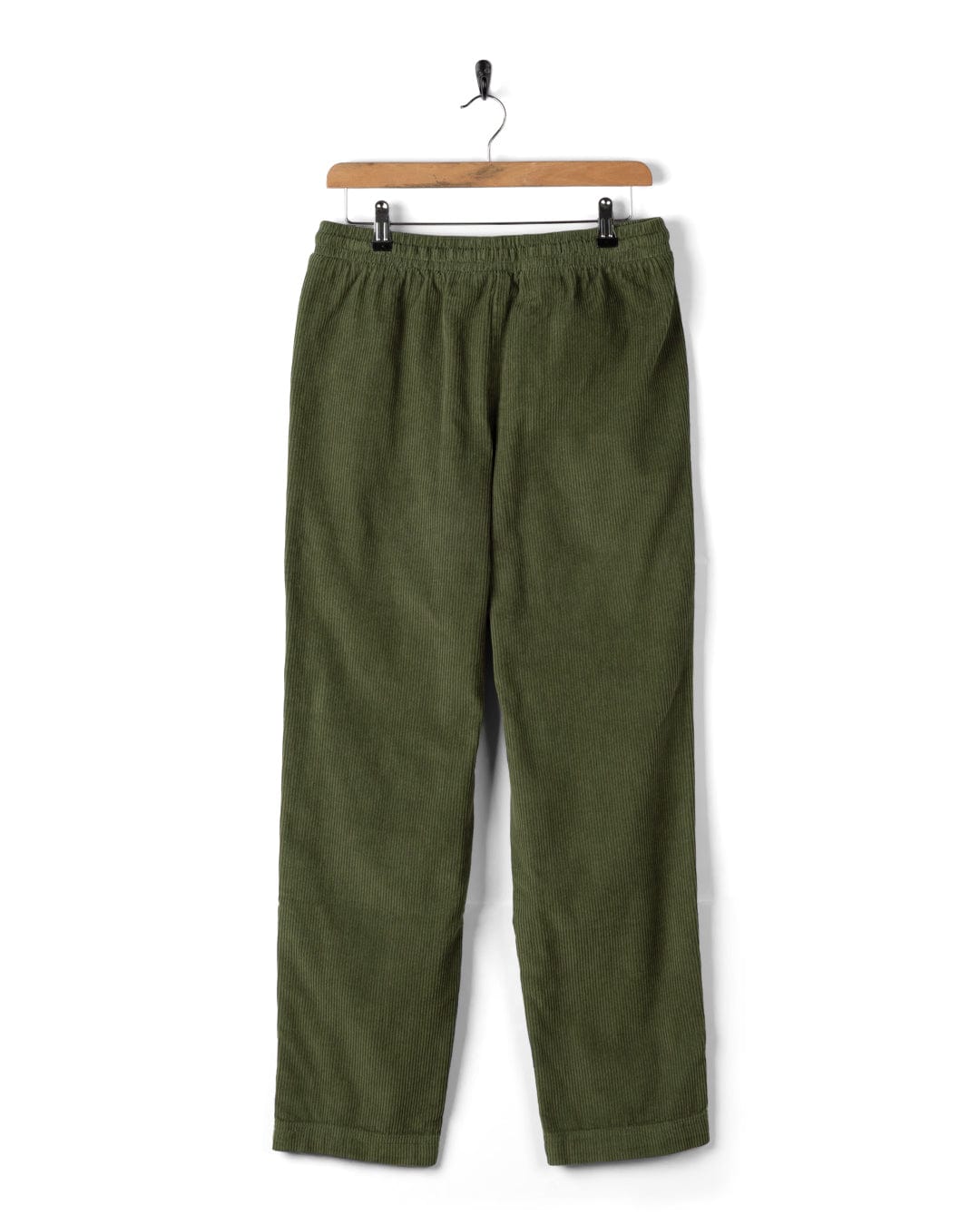 Alora - Womens Corduroy Trousers - Dark Green