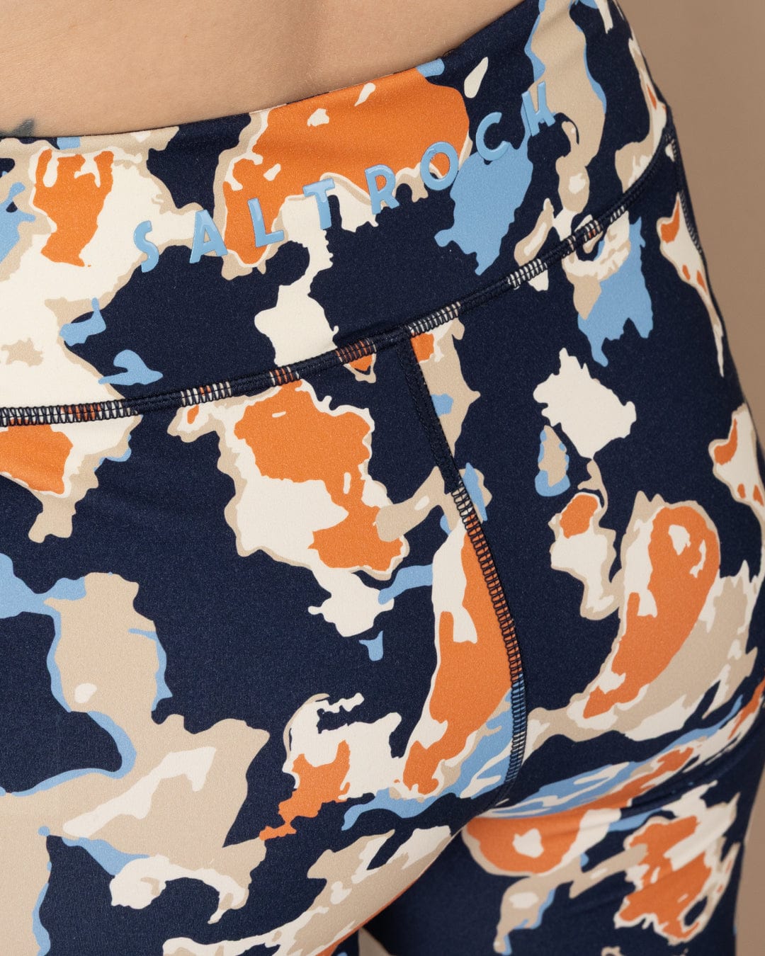 Folie - Womens Leggings - Blue/Orange