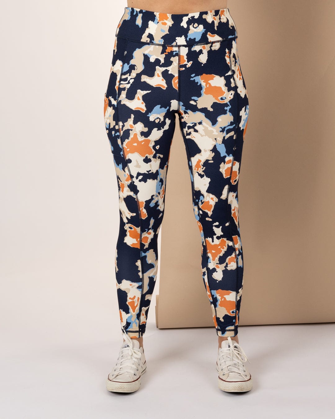 Folie - Womens Leggings - Blue/Orange