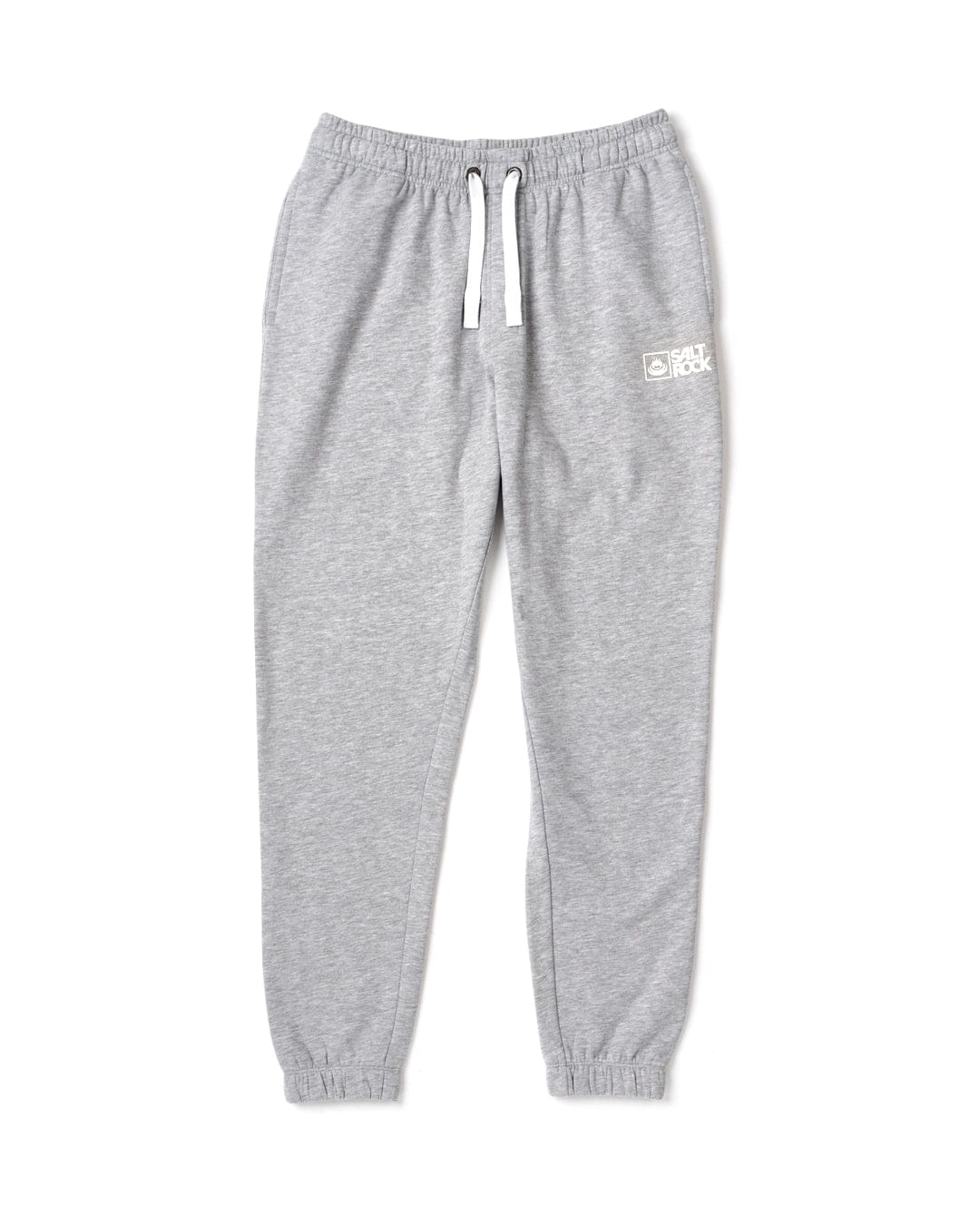 Saltrock Original - Mens Joggers in Grey with a contrasting draw cord, drawstring waist, and Saltrock branding on the upper left leg.