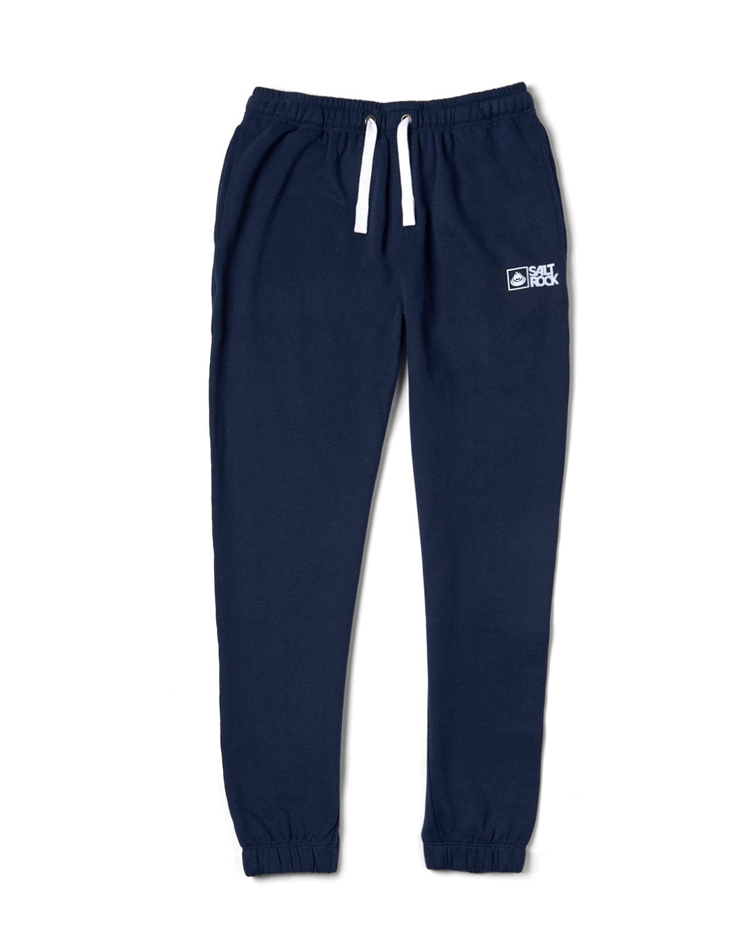 Dark Blue Saltrock Original joggers with drawstring and Saltrock branding on upper left leg.