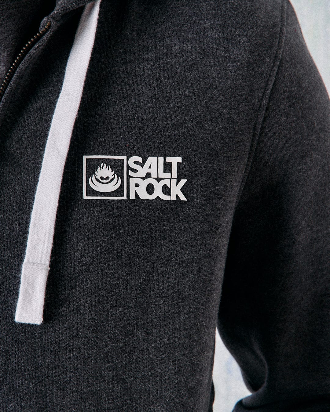 Saltrock Original - Mens Zip Hoodie - Dark Grey