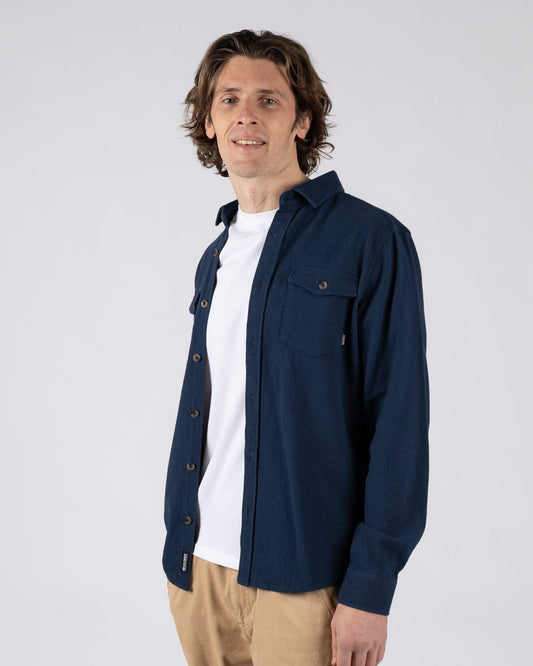 Penare 2 - Mens Long Sleeve Shirt - Blue